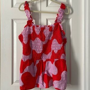 Ava & Viv Abstract Sleeveless Blouse